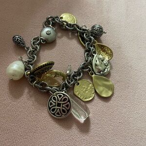 Small Chico's Silver and Gold Charm Bracelet